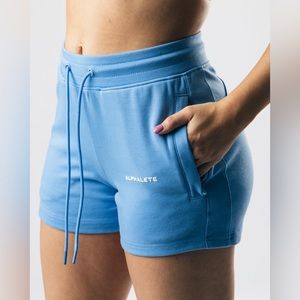 NEW Alphalete Essential Core Athletic Shorts Ice Blue
